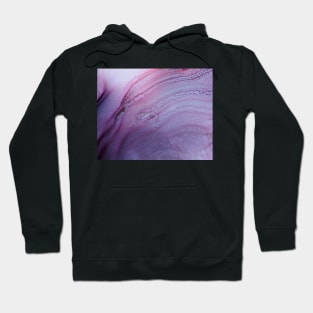 Lavender fields, abstract art, purple and pink Hoodie